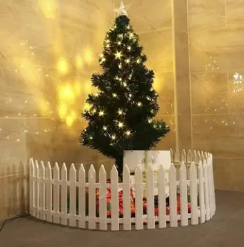 Christmas White Fence For Home Decor