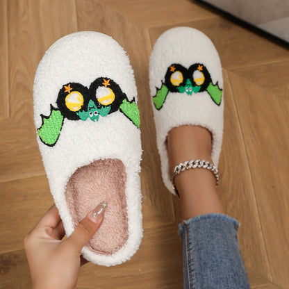 Spooky Comfort: Halloween Non-Slip Cotton Slippers for Cozy Nights