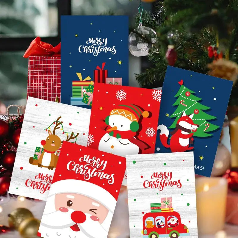 Merry Christmas Fold Small Greeting Cards