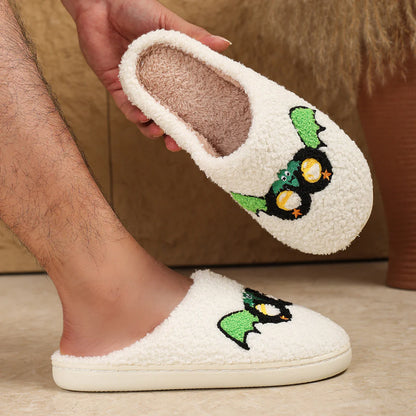 Spooky Comfort: Halloween Non-Slip Cotton Slippers for Cozy Nights