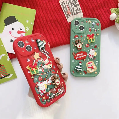 3D Christmas Cartoon Case