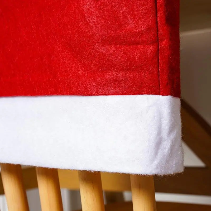 Christmas Santa Hat Chair Covers