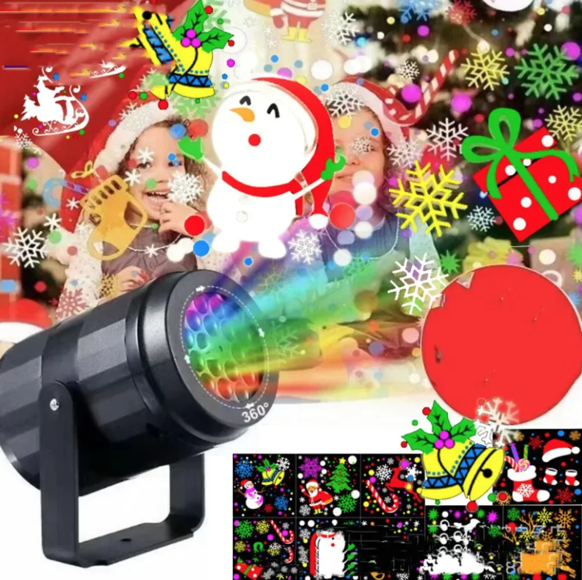 16-Pattern Christmas Projector Lamp