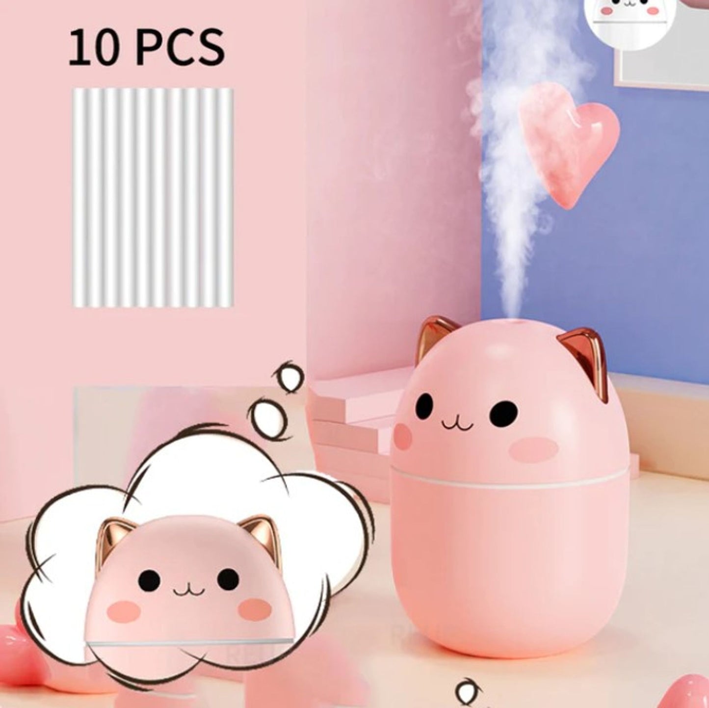 Cute Cat Humidifier 250ml