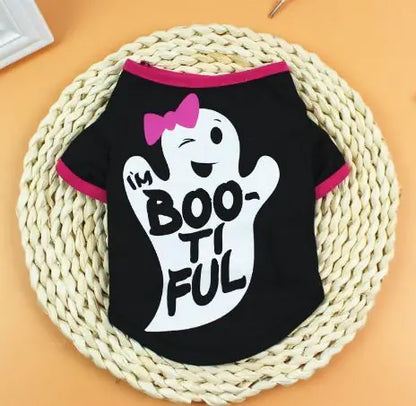 Funny Halloween T-Shirt for Cats & Small Dogs