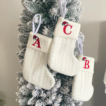 English Letter Christmas Socks