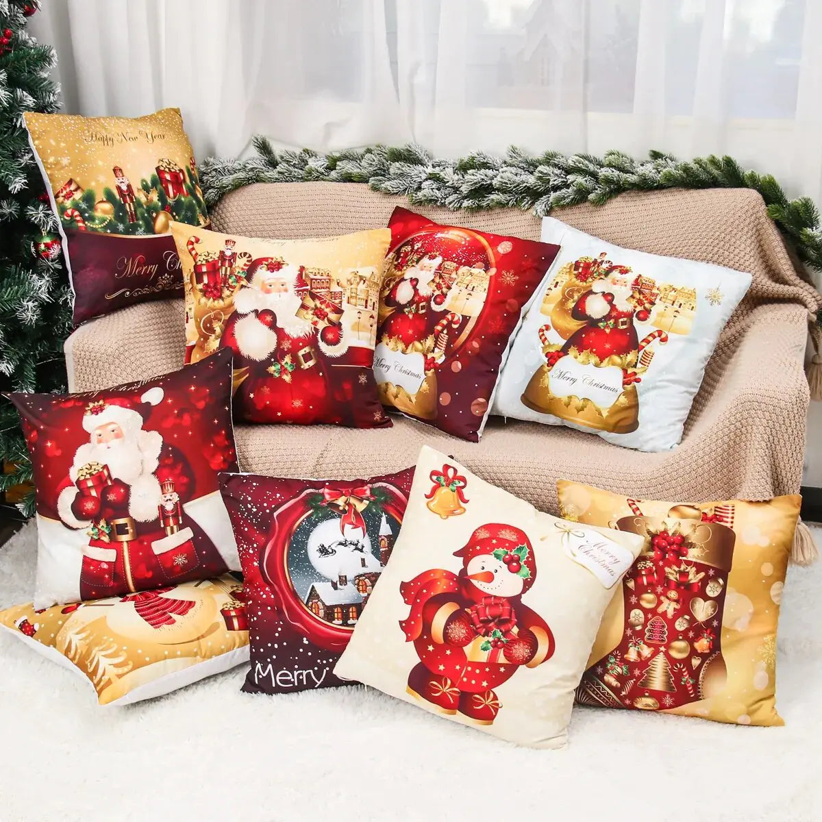 Festive Christmas Pillowcase Set 2023