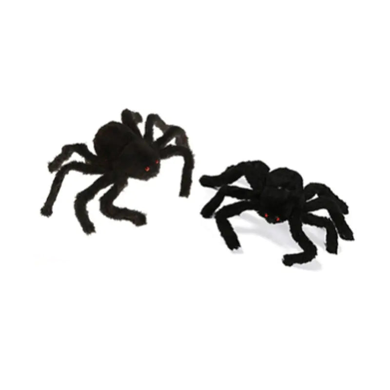 Halloween Giant Black Plush Spider Decoration